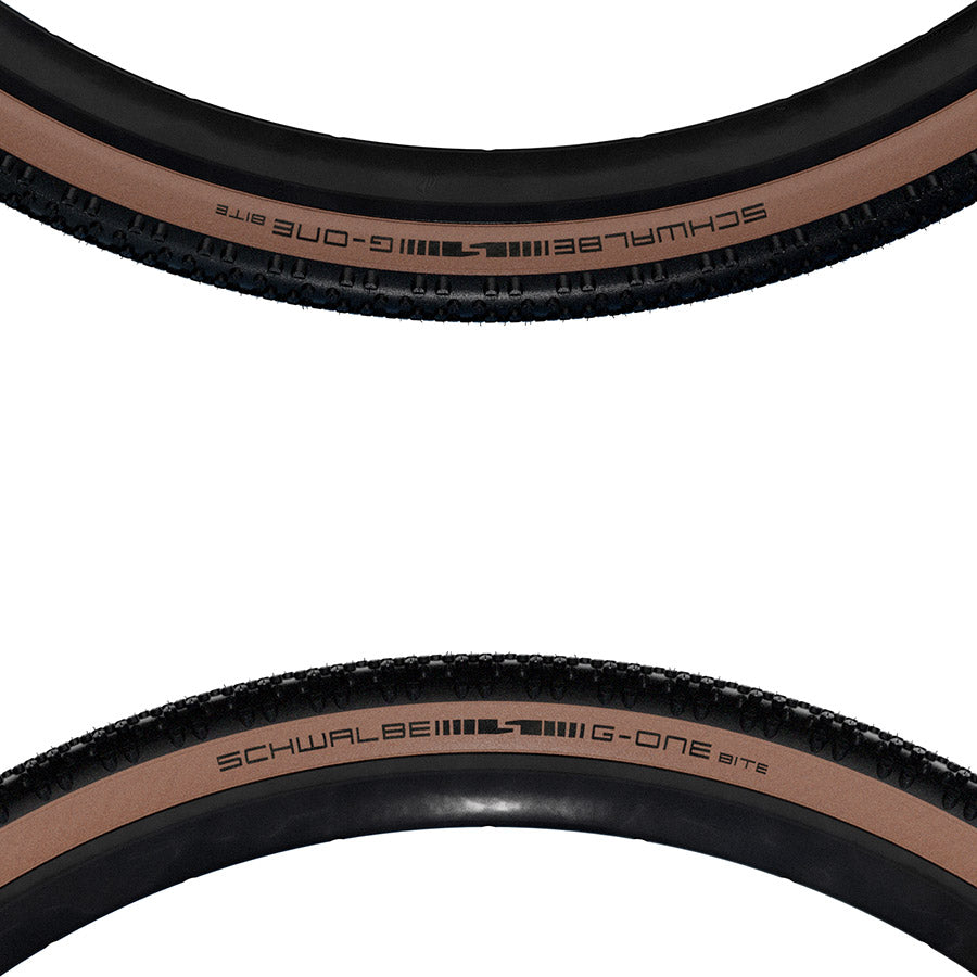 Schwalbe G-One Bite Gravel Tire Tubeless Ready Addix RaceGuard 67TPI Bronze