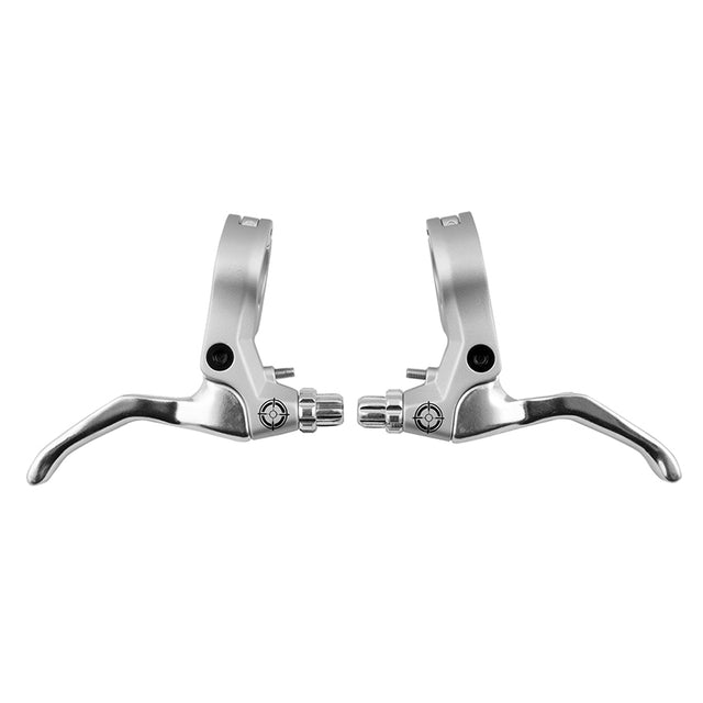 Black ops Hinged 2-Finger Lever Silver Pair 2 Finger