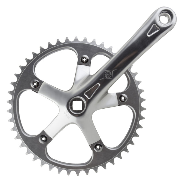 Origin8 SST 165x46 103mm JIS Square Taper crankset silver/silver