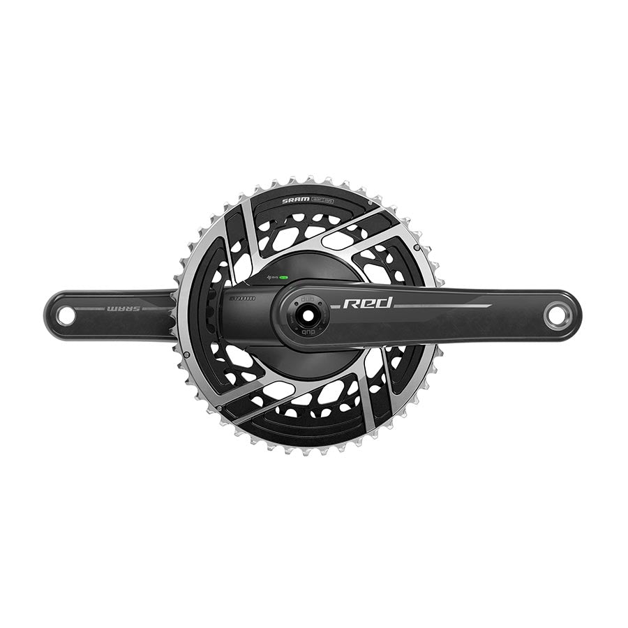 SRAM Red AXS 2x Power Meter E1 Power Meter Crankset Speed: 12 Spindle: 28.99mm BCD: Direct Mount SRAM 8 Bolt 46/33 DUB 175mm Black Road