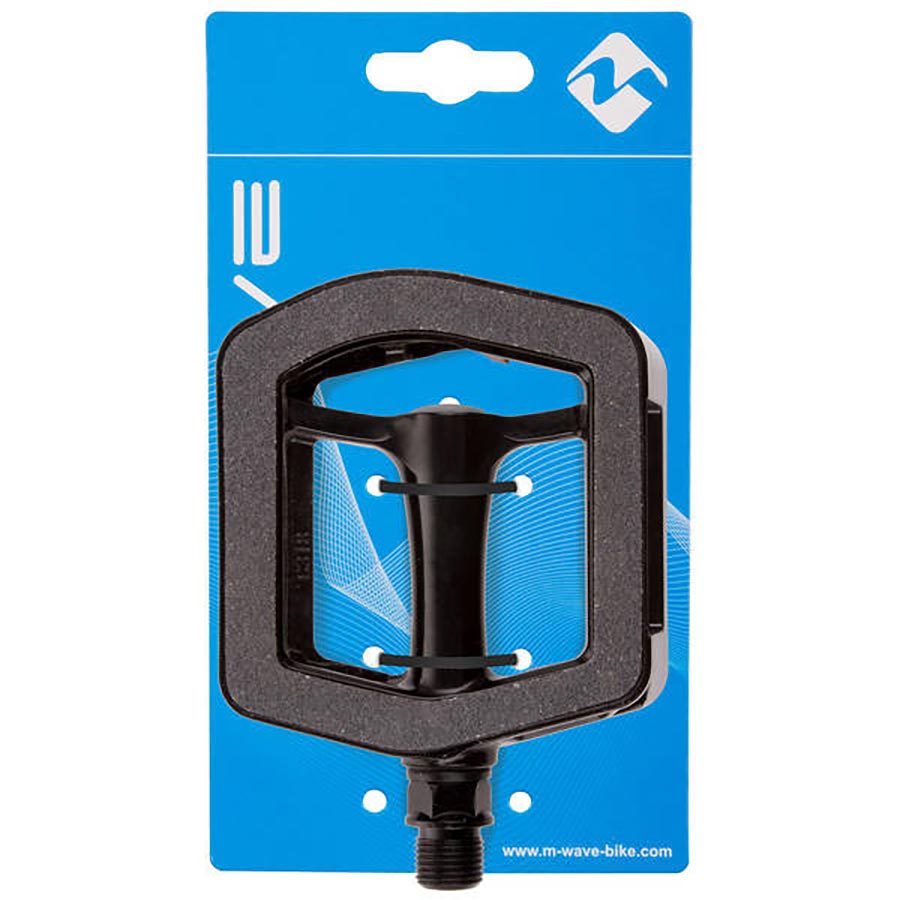 M-Wave Steady Sand Non-Slip Pedals Body: Nylon Spindle: Cr-Mo 9/16'' Black Pair
