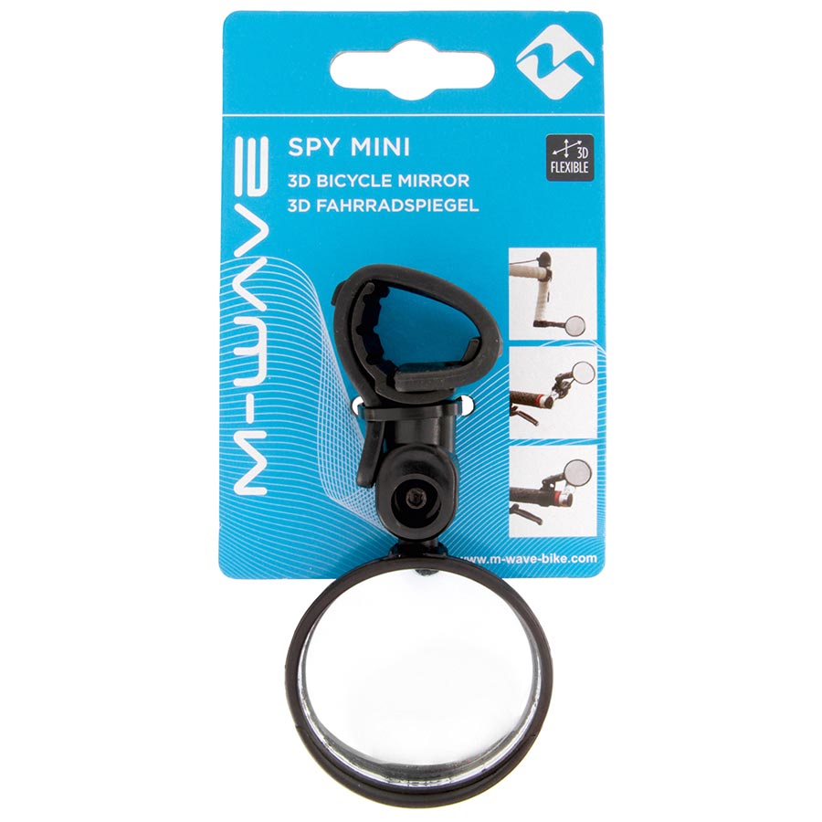 M-Wave Spy Mini Short Mirror Mount: Handlebar