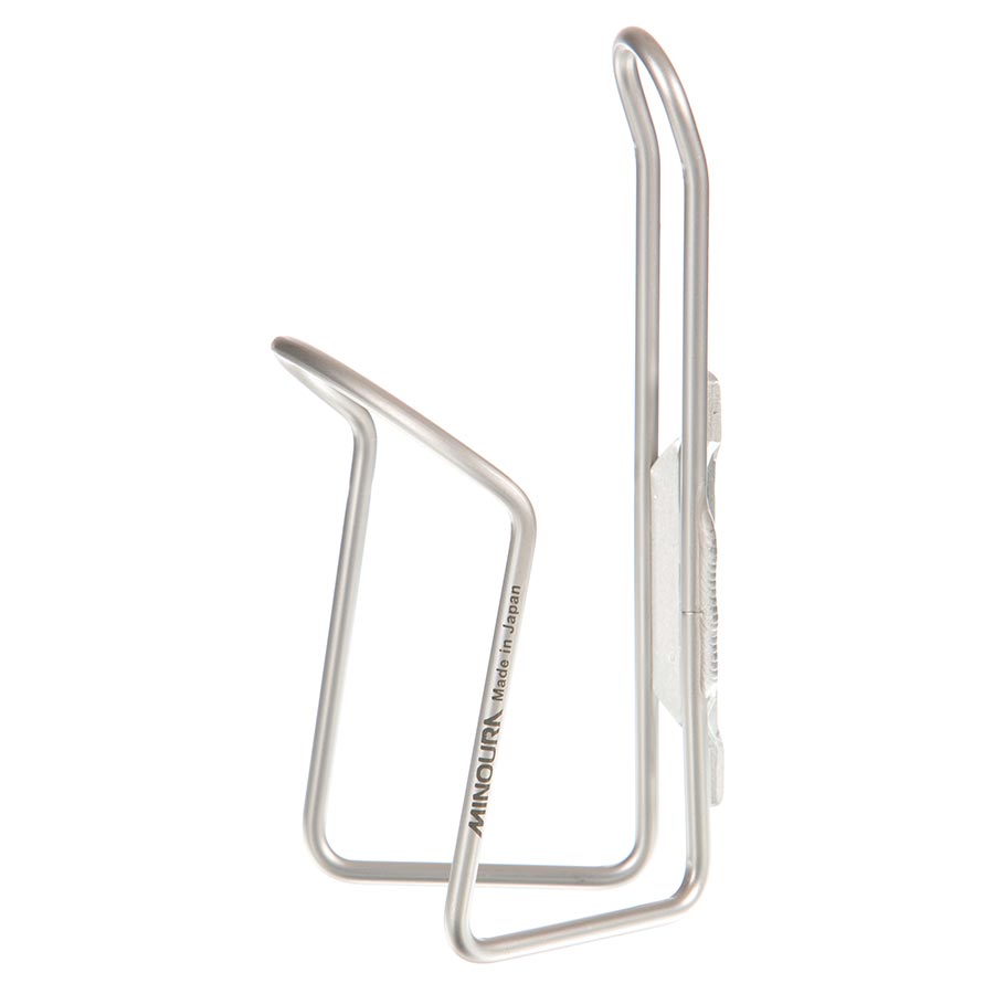 Minoura AB100 4.5 Bottle Cage Alloy Anodized Silver old packaging