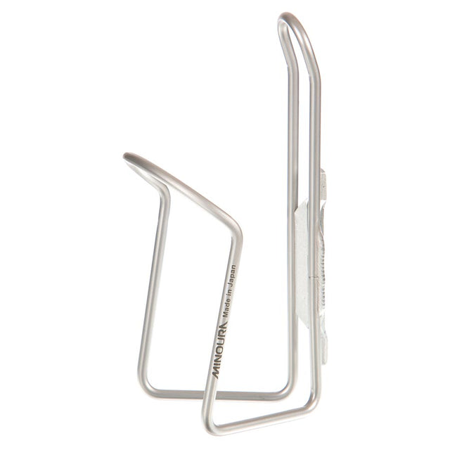 Minoura AB100 4.5 Bottle Cage Alloy Anodized Silver old packaging