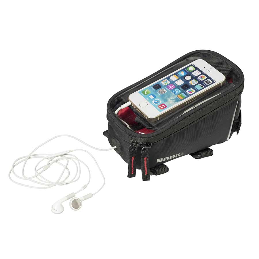 Basil Sport Top Tube Bag 1L Black