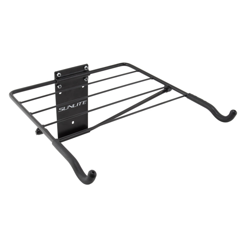 Sunlite Single Folding Shelf Rack 40lbs Black Holds 1 bike