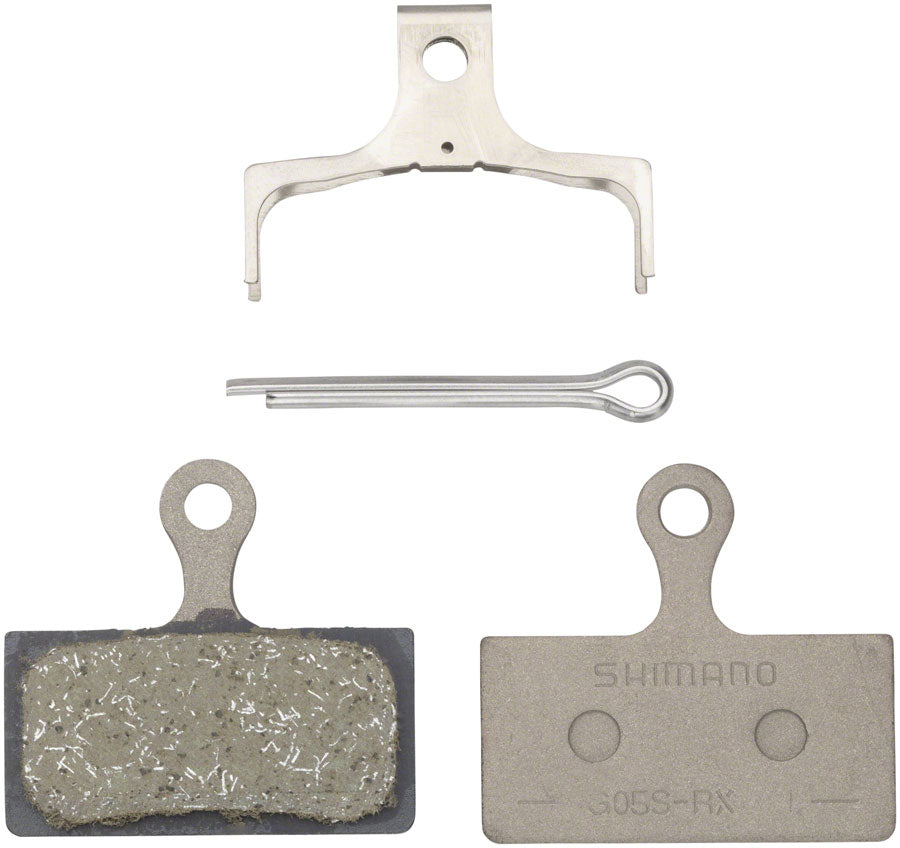 Shimano G05S-RX Disc Brake Pad Spring - Resin Compound Stainless Steel Back Plate - One Pair