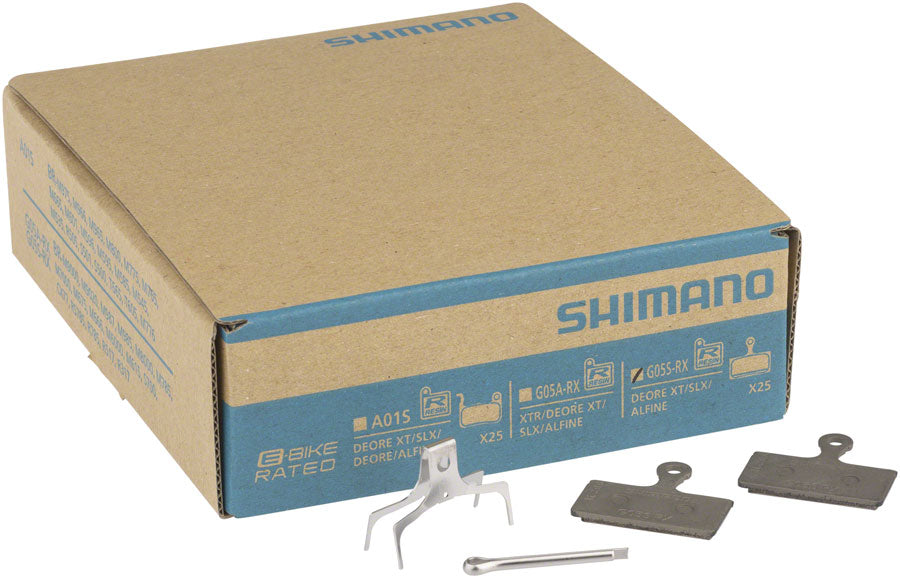 Shimano G05S-RX Disc Brake Pad Spring - Resin Compound Stainless Steel Back Plate - Box/25 pair