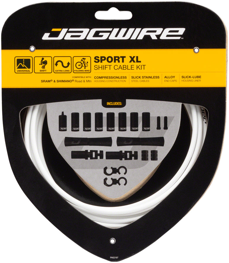 Jagwire Sport XL Shift Cable Kit SRAM/Shimano - White