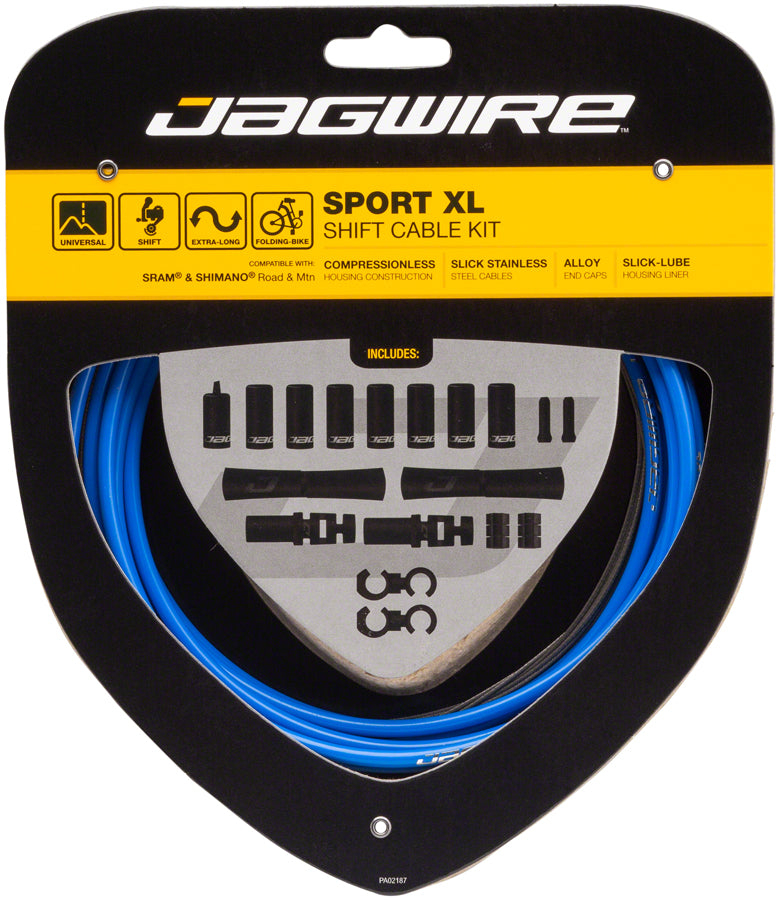 Jagwire Sport XL Shift Cable Kit SRAM/Shimano - Blue