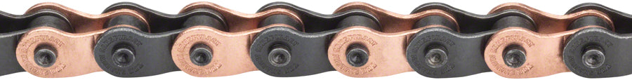 The Shadow Conspiracy Interlock V2 Chain - Single Speed 1/2" x 1/8" 98 Links Half Link - Copper/Black
