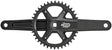 microSHIFT Sword BLK 1x Crankset - 9/10-Speed 110 Asym BCD JIS Square Taper Spindle Interface, Black