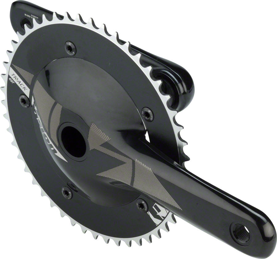 Vision Track Crankset - 170mm Single Speed 49t 144 BCD 386 EVO Spindle Interface BLK