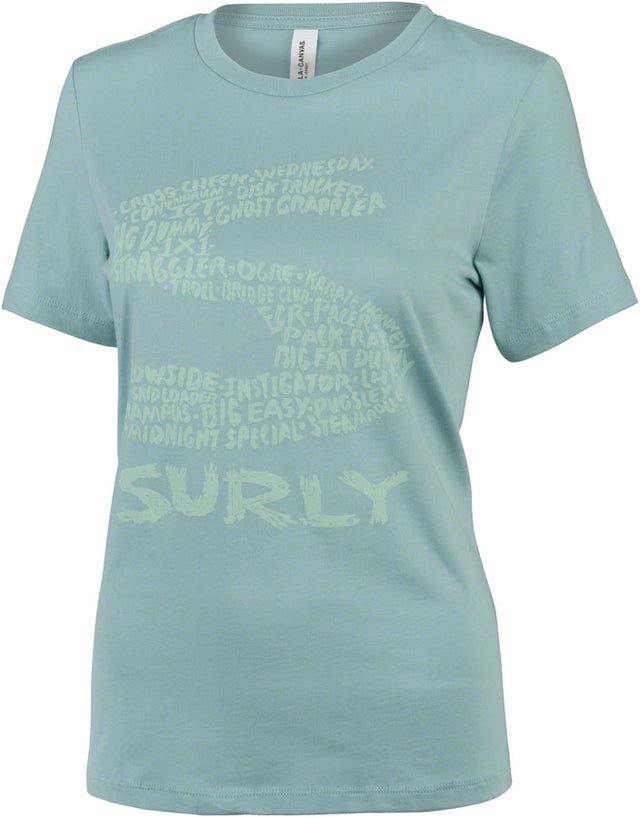 Surly Steel Consortium Women's T-Shirt - Dusty Blue