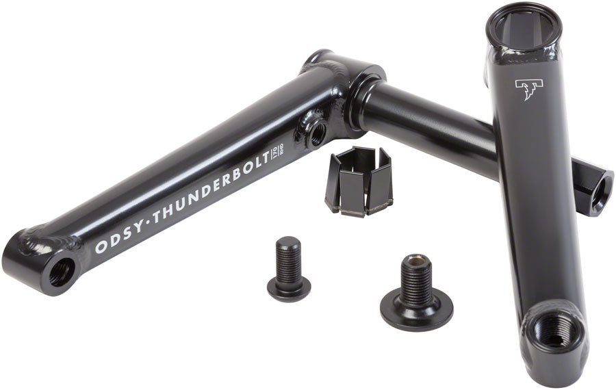 Odyssey Thunderbolt Crankset - Rust Proof Black - 165mm, Right Hand
