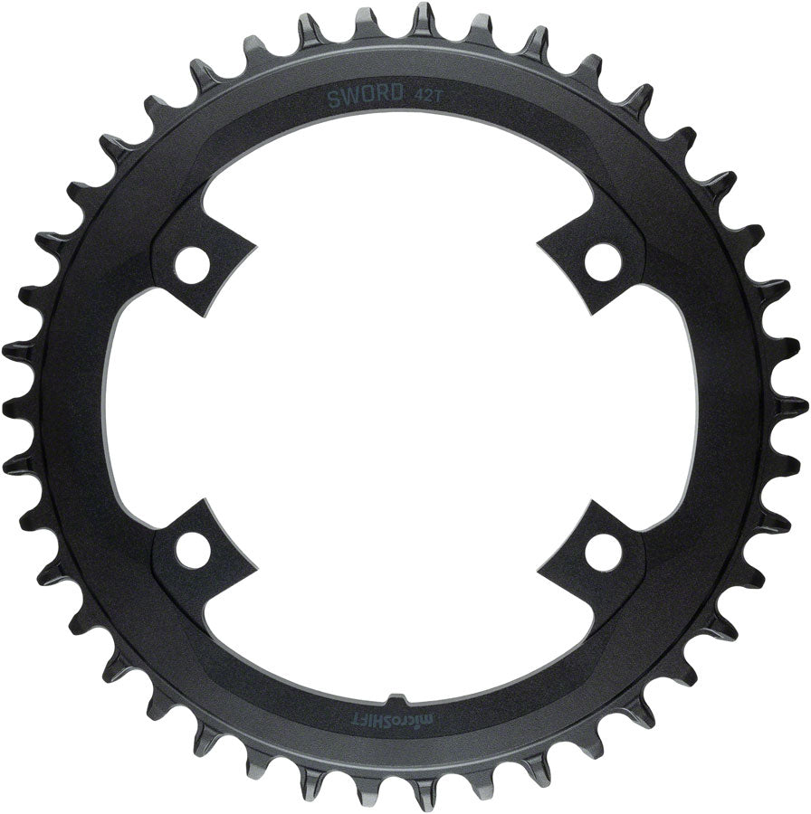 microSHIFT Sword Chainring - Black - 42t, Single