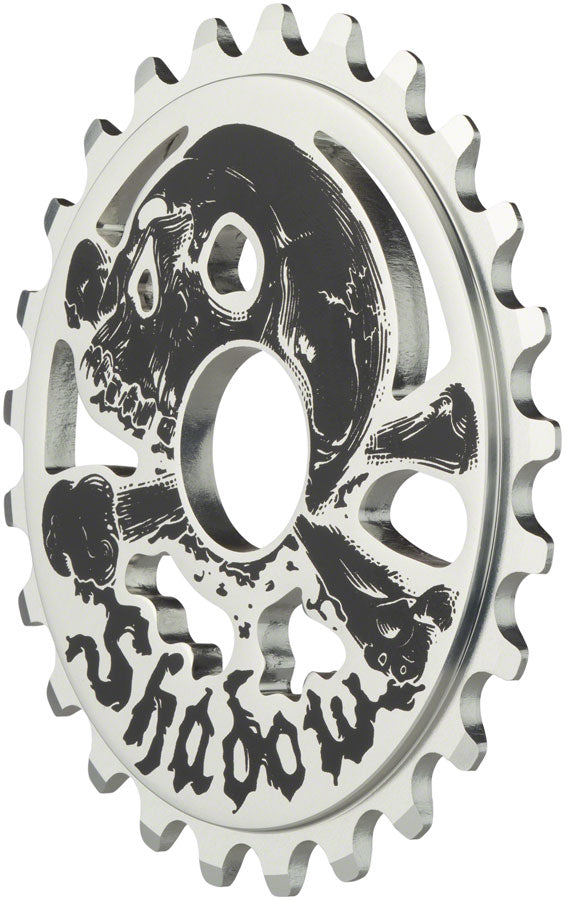 The Shadow Conspiracy Cranium Sprocket - 5mm Thick 7075-T6 Alloy - 25T, Raw Polish