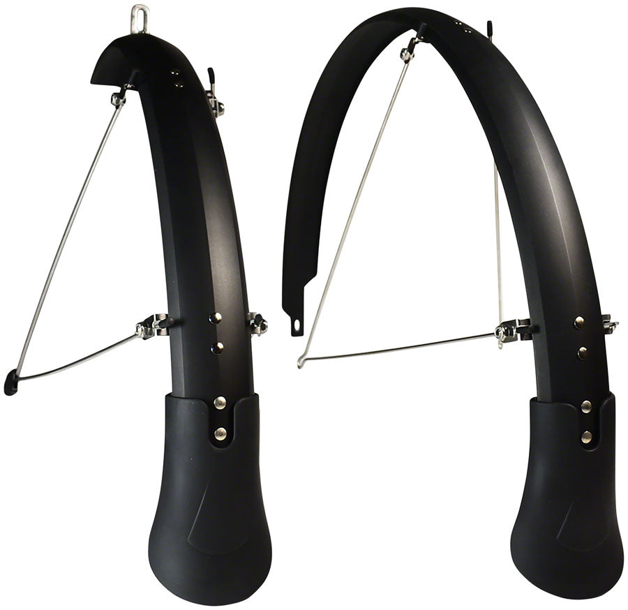 Planet Bike Cascadia ALX Fender Set - Black - 700c, 55mm (35-45mm)