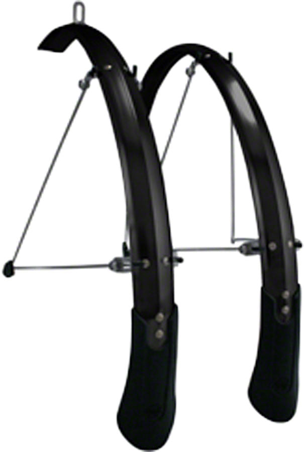 Planet Bike Cascadia ALX Fender Set - Black - 700c, 43mm (25-35mm)