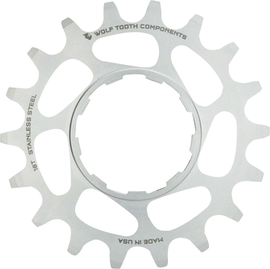Wolf Tooth Single Speed Stainless Steel Cog - Compatible 3/32" Chains
