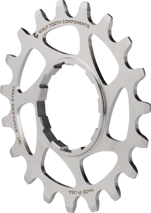 Wolf Tooth Single Speed Stainless Steel Cog - Compatible 3/32" Chains