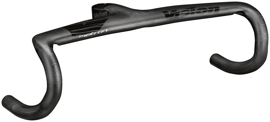 Vision Metron 5D ACR EVO Drop Handlebar 40cm Width 120mm Stem Length -6° Angle Integrated Carbon Design – BLK