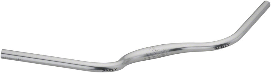 Surly Terminal Bar Handlebar - 31.8mm Clamp 735mm Width 40mm Rise Aluminum - Silver