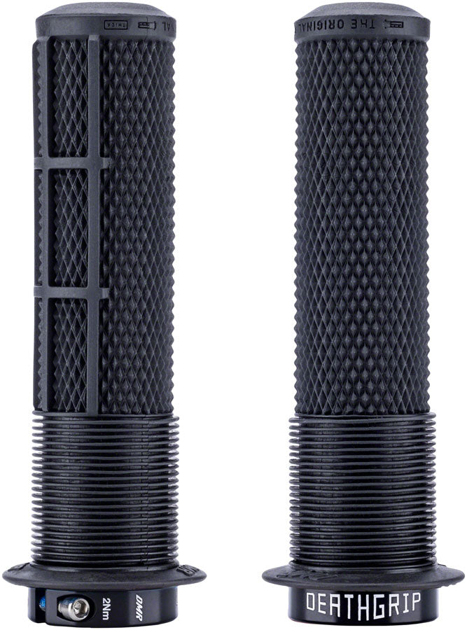DMR DeathGrip 2 Flanged Grips - Lock-On - Black, Thick (31.3mm)