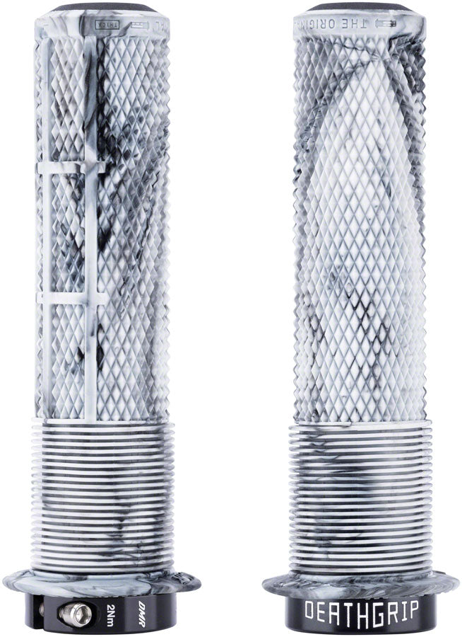 DMR DeathGrip 2 Flanged Grips - Lock-On - Snow Camo, Thick (31.3mm)