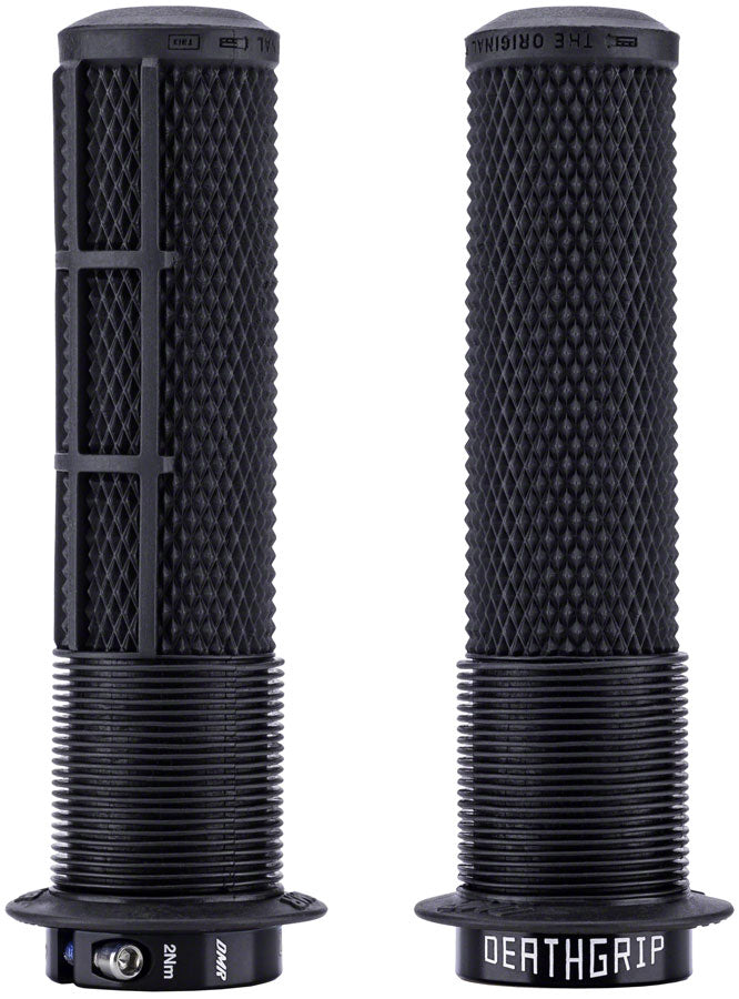 DMR DeathGrip 2 Flanged Grips - Lock-On - Black, Thin (29.8mm)