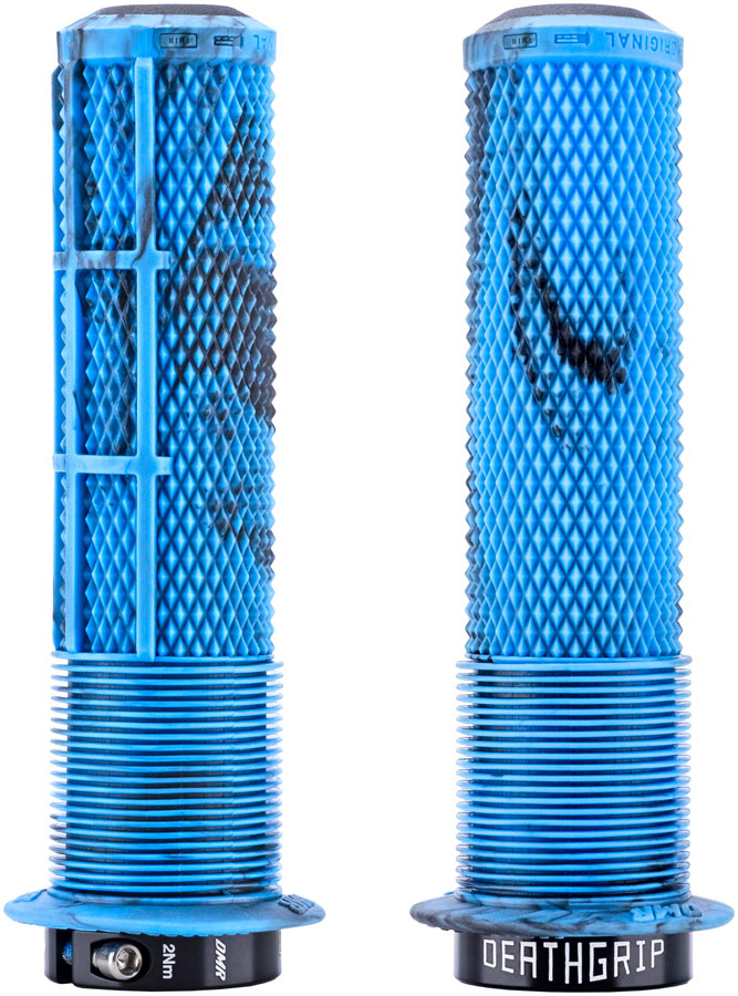DMR DeathGrip 2 Flanged Grips - Lock-On - Blue Mable, Thin (29.8mm)