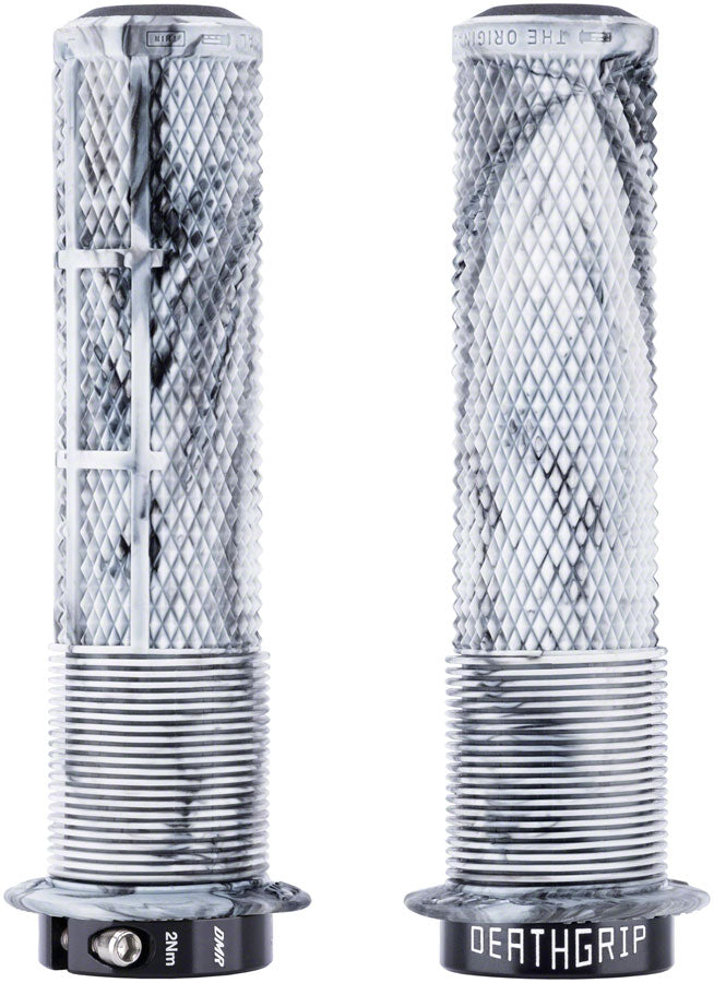 DMR DeathGrip 2 Flanged Grips - Lock-On - Snow Camo, Thin (29.8mm)