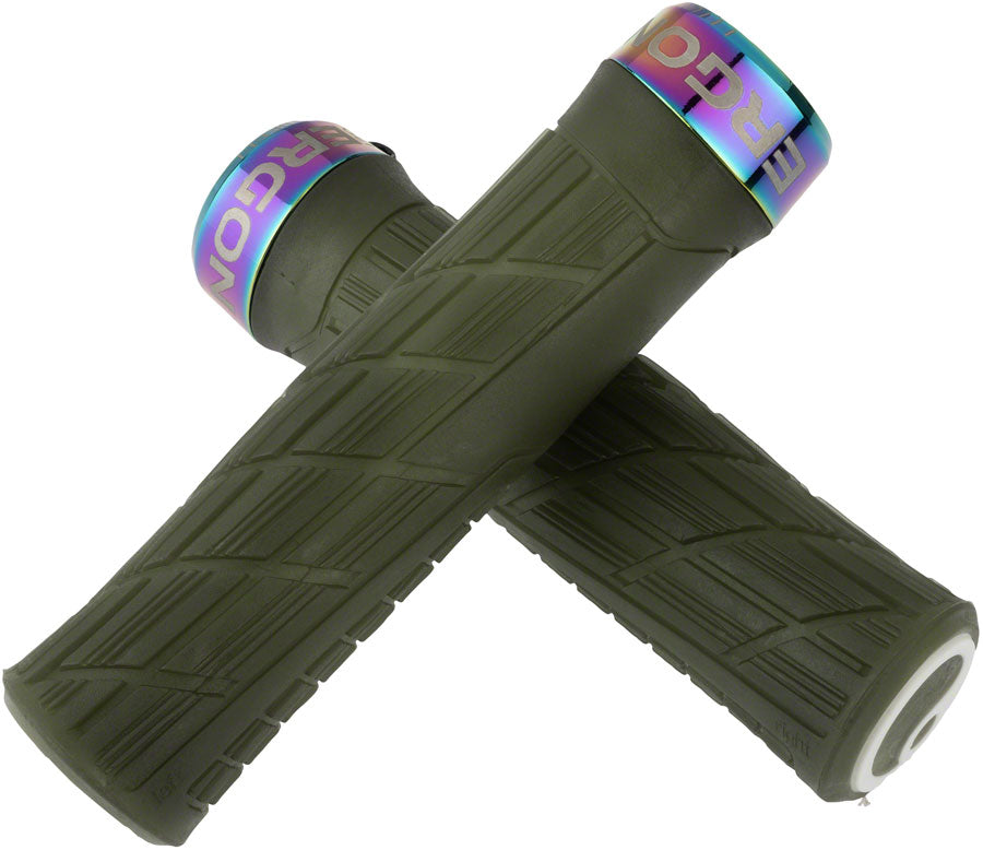 Ergon GE1 Evo Factory Grips - Lock-On - Moss/Oil Slick