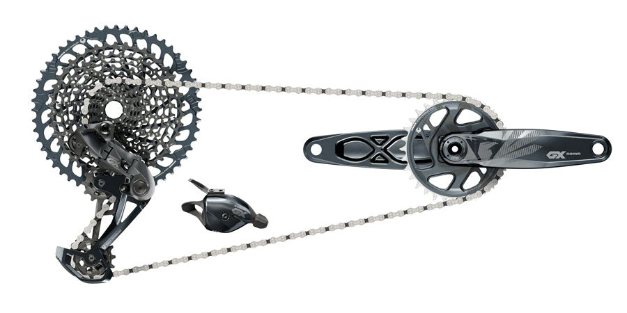 SRAM GX Eagle Groupset - 12-Speed 10-52t Cassette Chain - 170mm, Yes