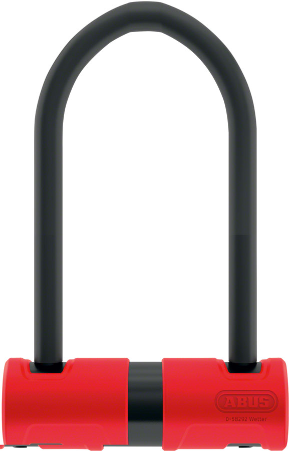 Abus 440A Alarm U-Lock - 4.2 x 6.3", Black/Red, Included