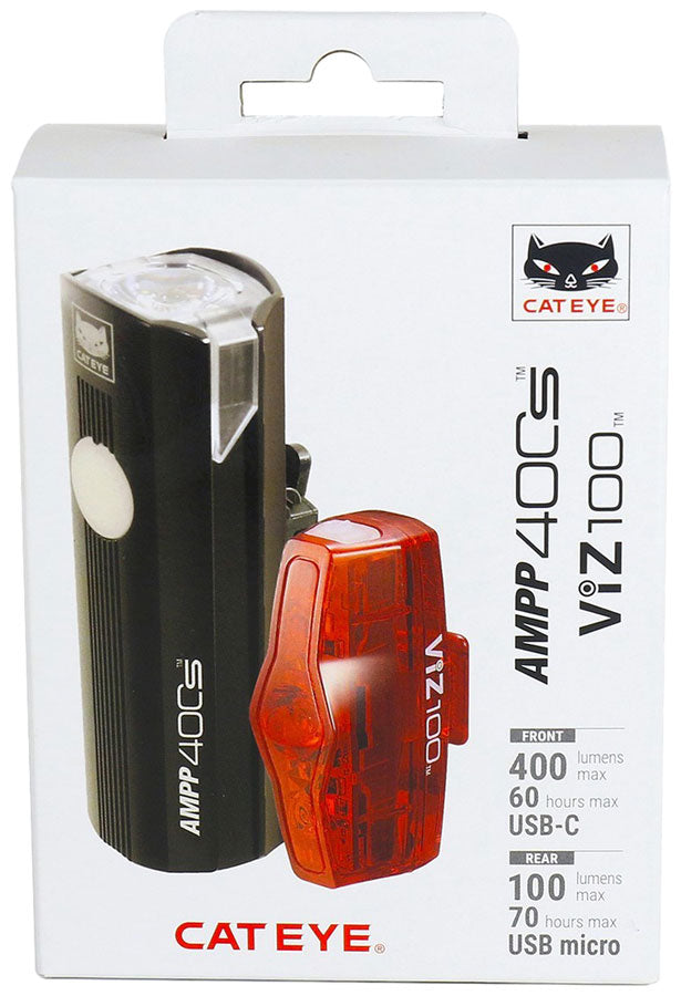 CatEye AMPP400S / VIZ100 Headlight/Taillight Set