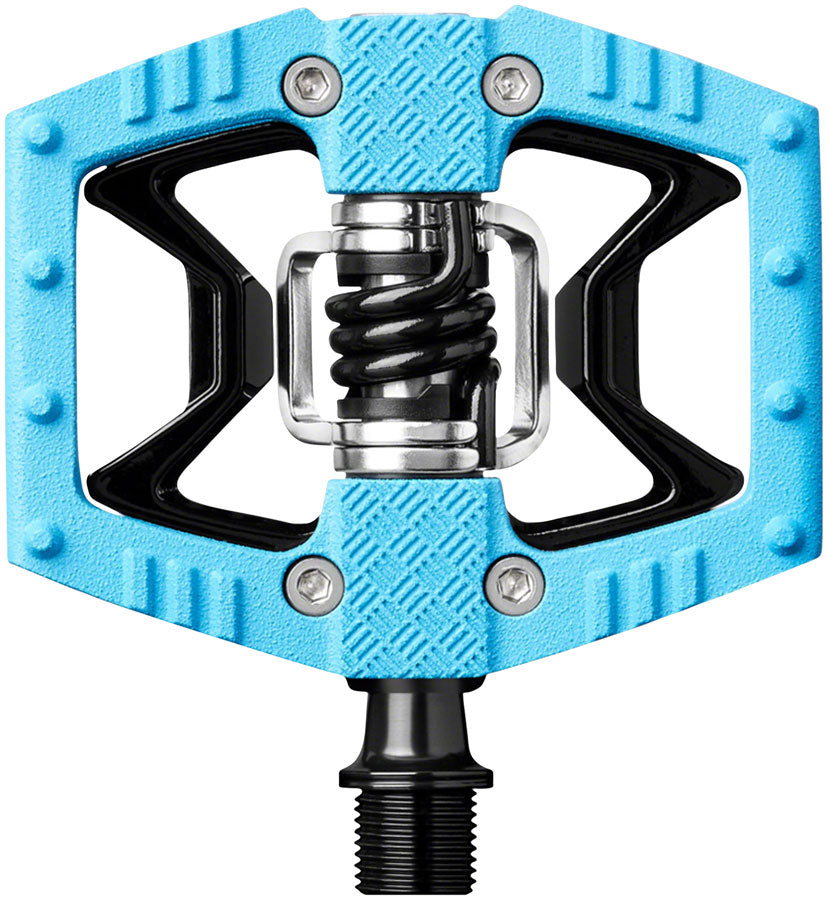 Crankbrothers Double Shot 2 Pedals - Single Side Clipless Platform Aluminum 9/16" - Blue/Black