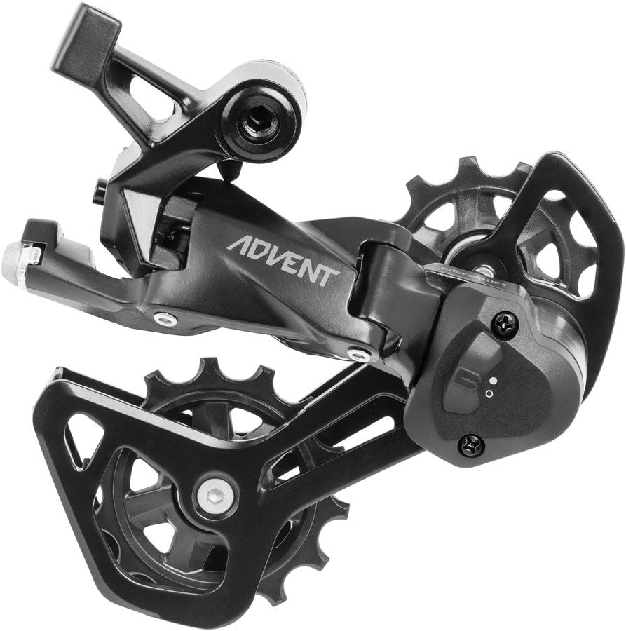 microSHIFT ADVENT RD-M6195M-B Rear Derailleur - 9 Speed Medium Cage BLK With Clutch