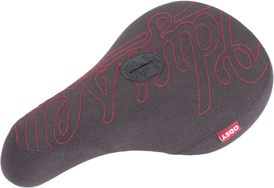 Odyssey Big Stitch BMX Seat - Pivotal Black/Red Fat
