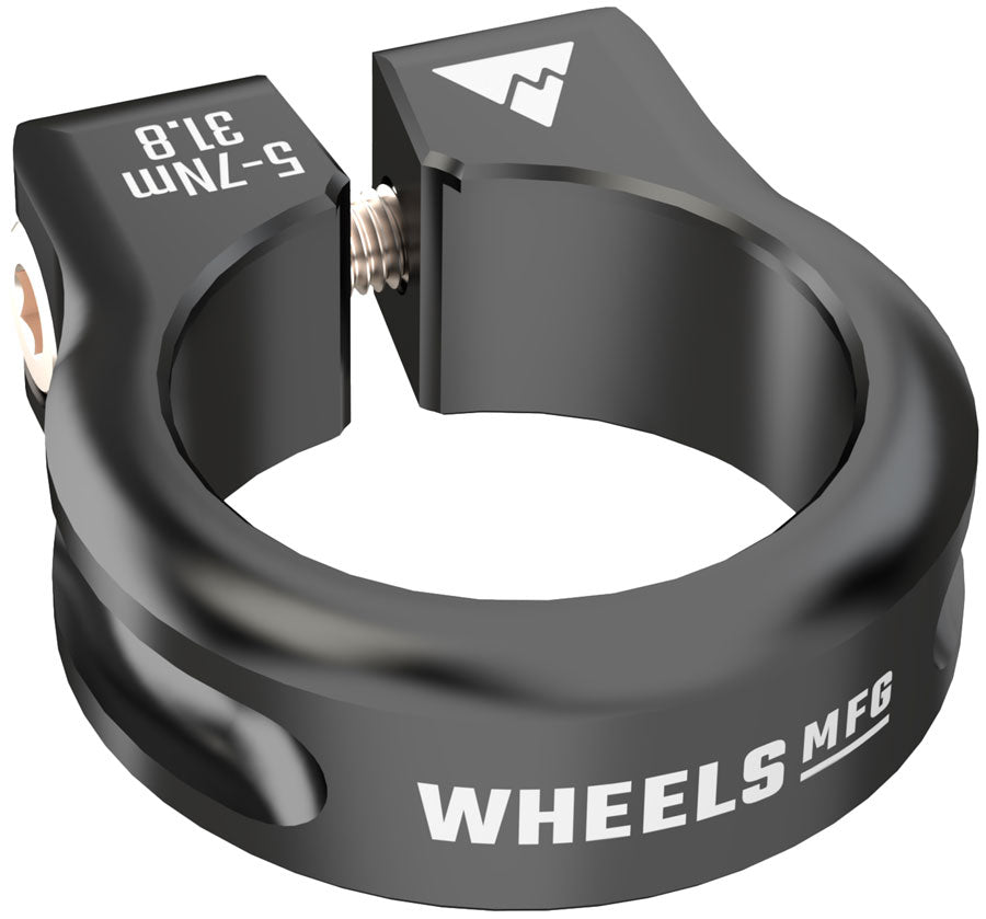 Wheels Manufacturing Seatpost Clamp - 31.8mm Bolt-On Black