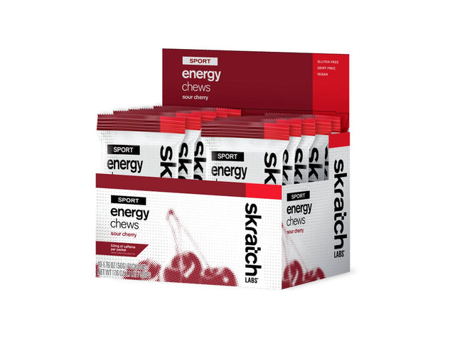 Supplement Skratch Chews Caffeinated Sour Cherry 10 Pack