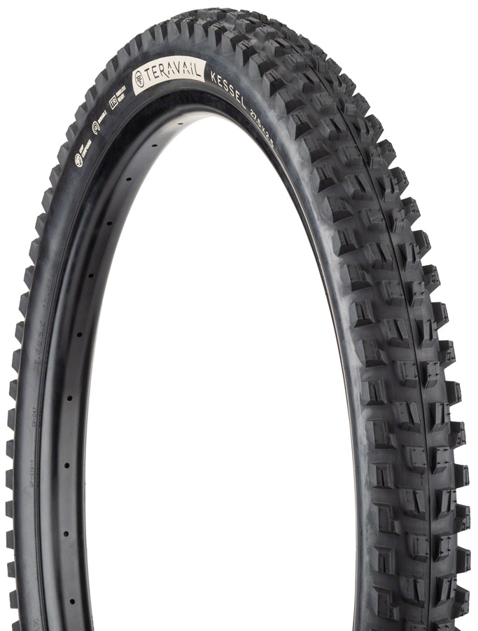 Terail Kessel Tire - Tubeless Folding - 27.5 x 2.5, Black, Durable