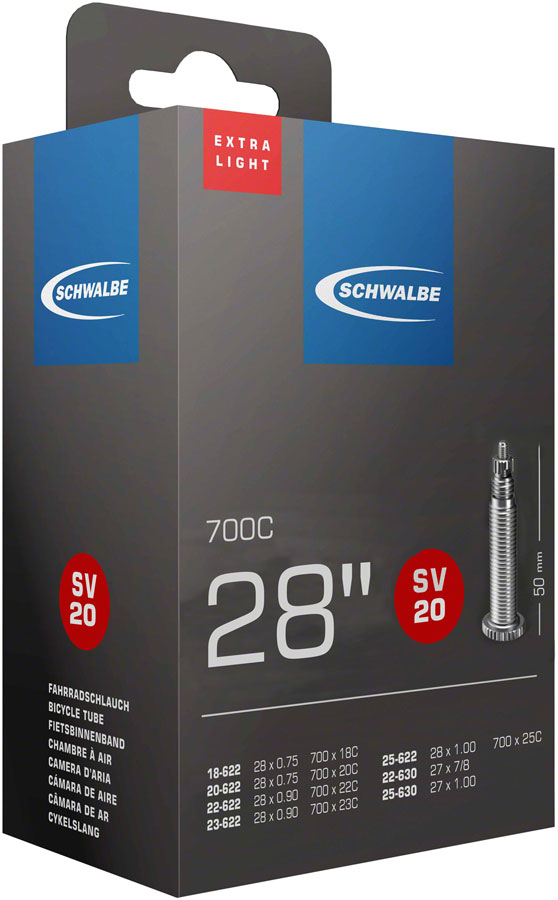 Schwalbe Extra Light Tube - Presta Valve - 700 x 18-25mm, 50mm