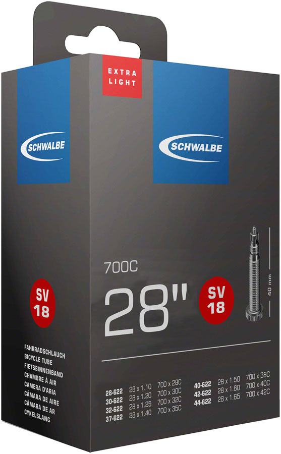 Schwalbe Extra Light Tube - Presta Valve - 700 x 28-42mm, 40mm