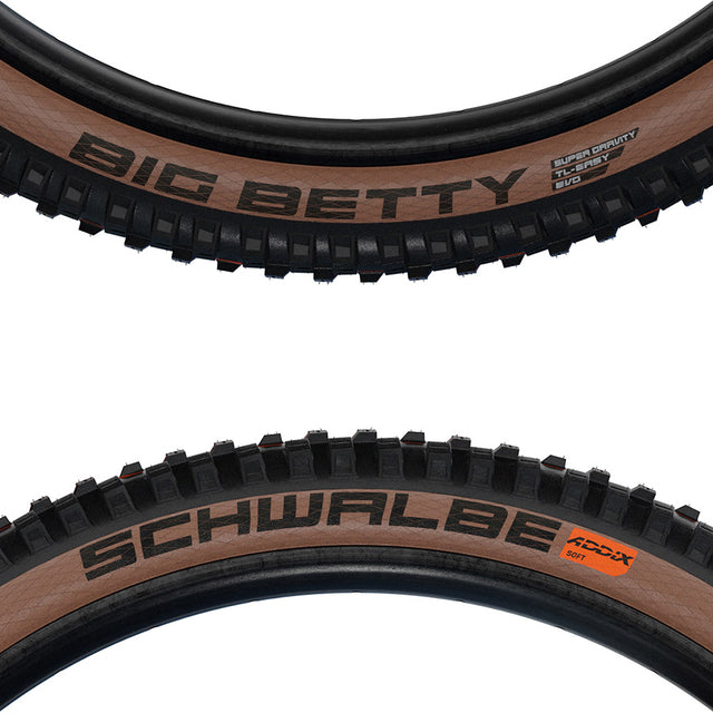 Schwalbe Big Betty Mountain Tire Tubeless Ready Addix Soft Super Trail 67TPI Bronze