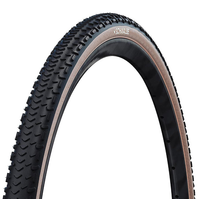 Schwalbe G-One RX Pro Gravel Tire 28x1.70 Folding Tubeless Ready V-Guard Transparent Sidewall