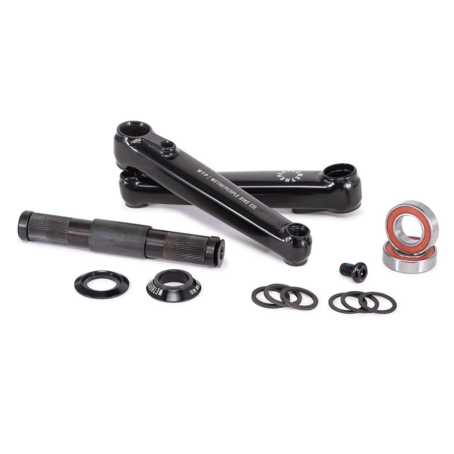 We The People Logic Crankset Spindle: 22mm, Black, BMX Set