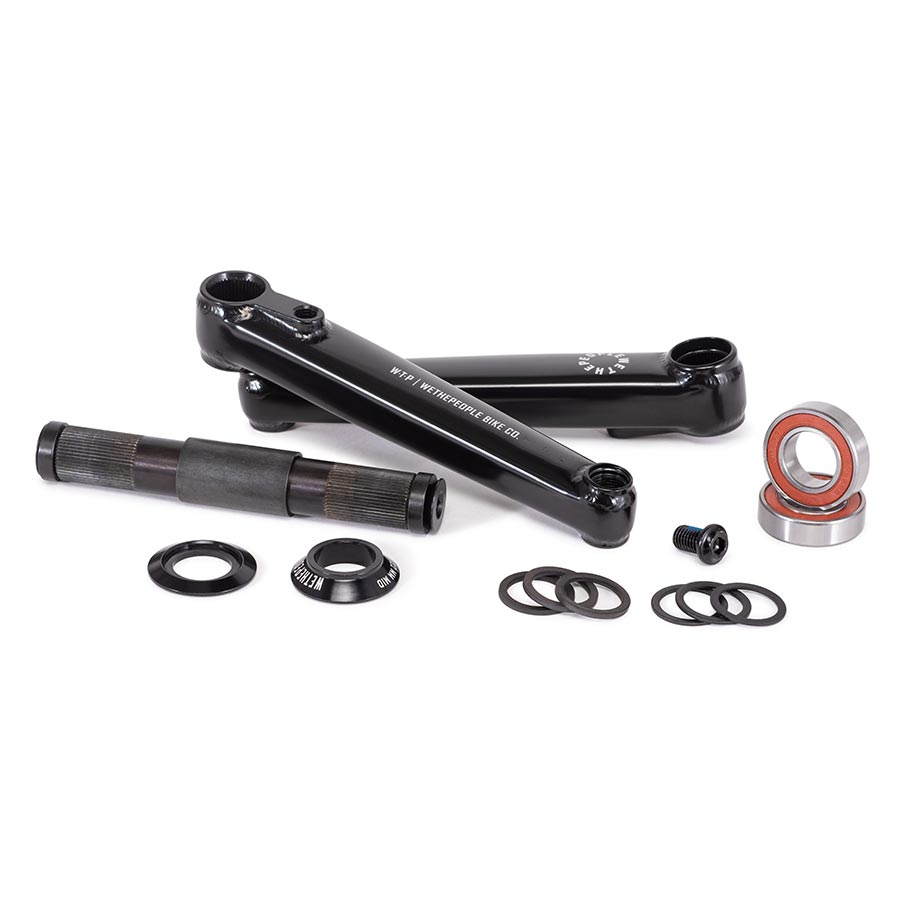 We The People Logic Crankset Spindle: 22mm, Black, BMX Set
