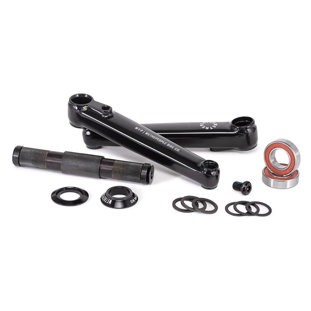 We The People Logic Crankset Spindle: 22mm, Black, BMX Set