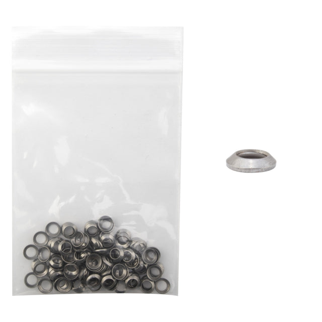 Wheel master Nipple Washers Nipple Washer Bag of 100 Stainless Steel Silver